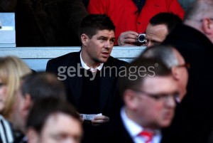Steven Gerrard doesn't enjoy sitting in the stands when the lads are playing 