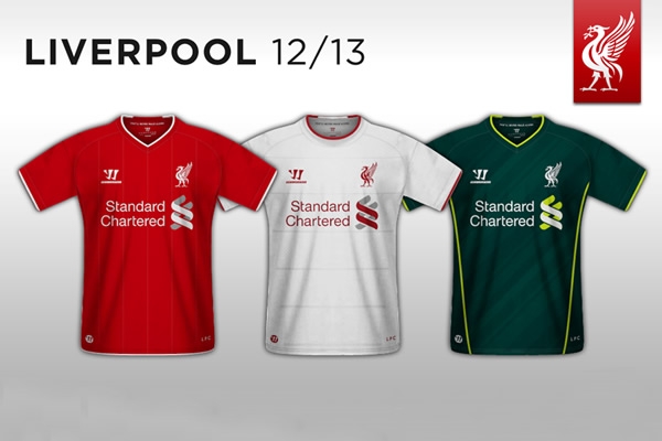 Liverpool F.C. 2012-13 Shirts Warrior
