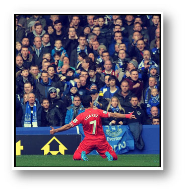 Luis Suarez's stunning free kick