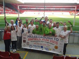 Team in front of the Kop