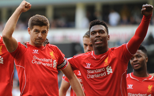 Daniel Sturridge Steven Gerrard Liverpool