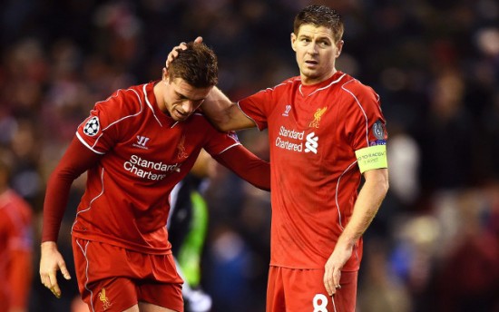 Jordan Henderson Steven Gerrard