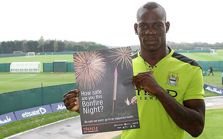 6) Mario Balotelli fireworks