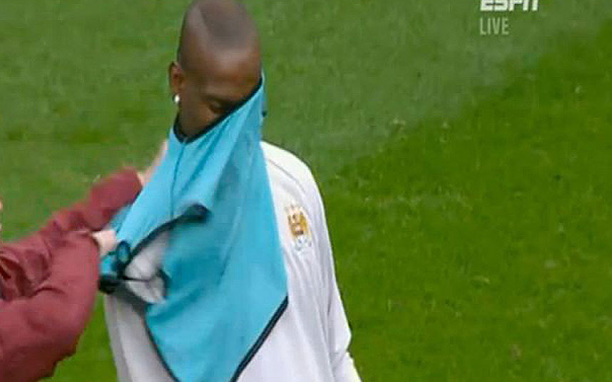 9) Mario Balotelli bib mayhem
