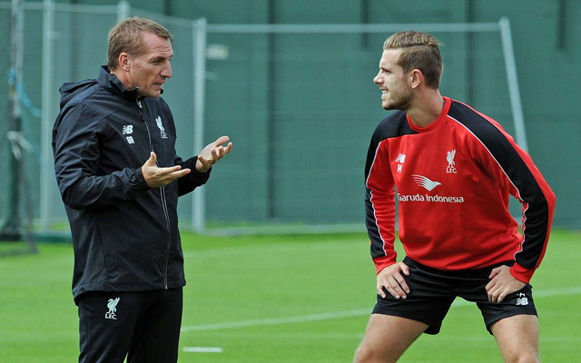 Brendan Rodgers Jordan Henderson 2