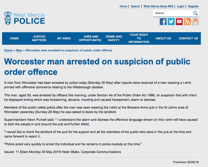 Police statement