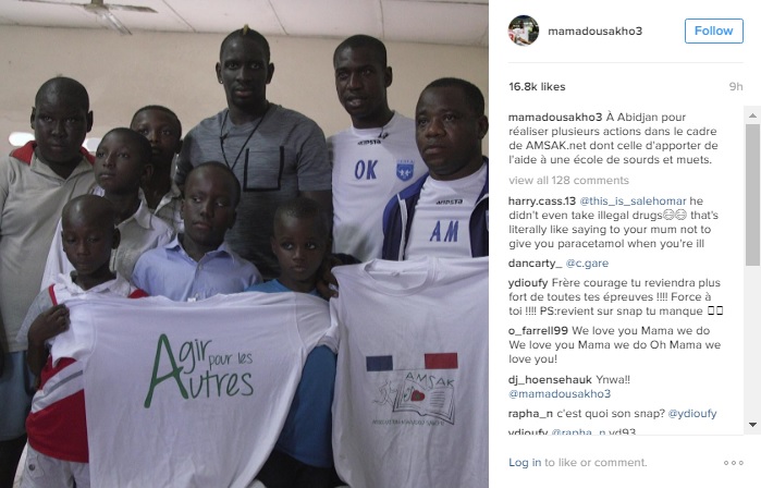 Sakho Charity work