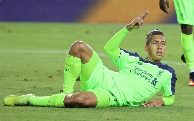 Roberto Firmino funny goal celebration v AC Milan