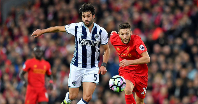 Adam Lallana, Claudio Yacob, Liverpool, West Brom