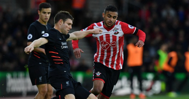 James Milner, Sofiane Boufal, Philippe Coutinho, Liverpool, Southampton