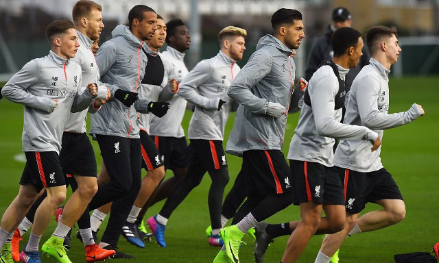 Liverpool training
