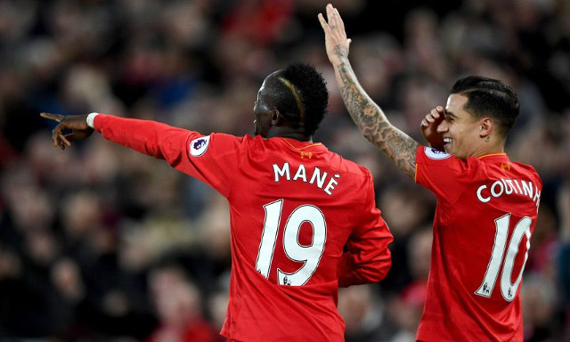 Sadio Mane, Philippe Coutinho, Liverpool