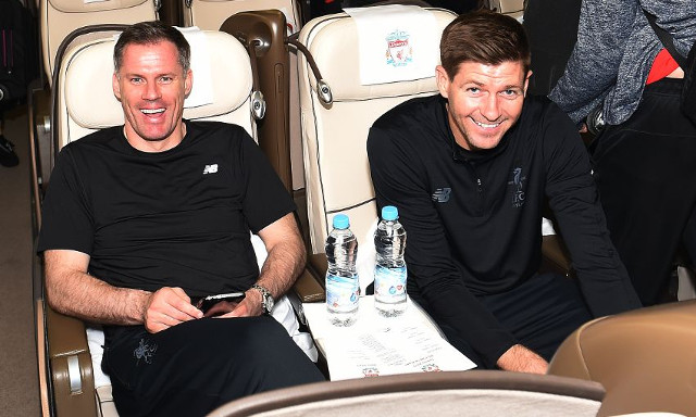 Jamie Carragher and Steven Gerrard