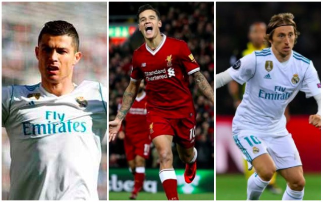Ronaldo, Coutinho, Modric