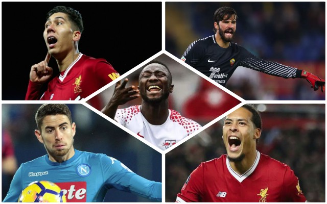 Firmino, Alisson, Van Dijk, Keita, Jorginho