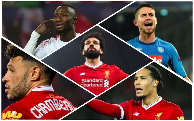 Ox, Keita, Jorginho, van Dijk, Salah