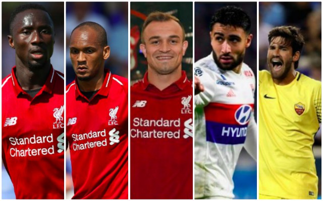 Keita, Fabinho, Fekir, Alisson