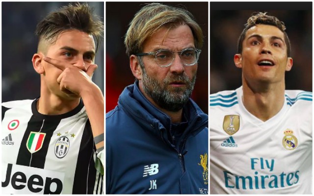 Klopp, Ronaldo, Dybala