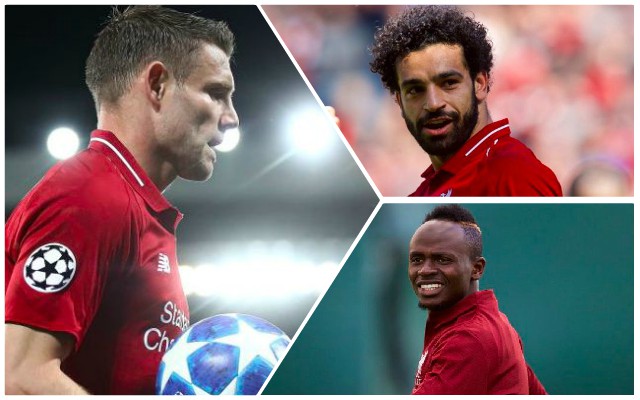 Mohamed Salah, James Milner, Sadio Mane