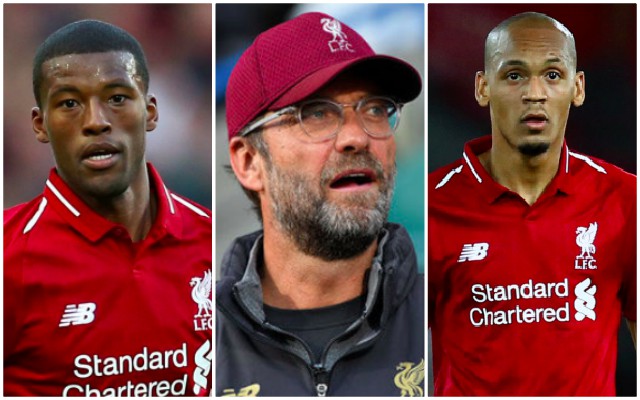 Wijnaldum, Klopp, Fabinho