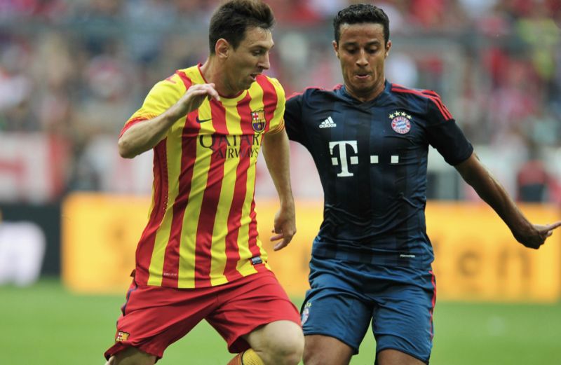 Thiago, Lionel Messi