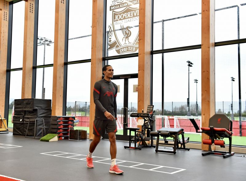Van Dijk on road to recovery with return to training centre