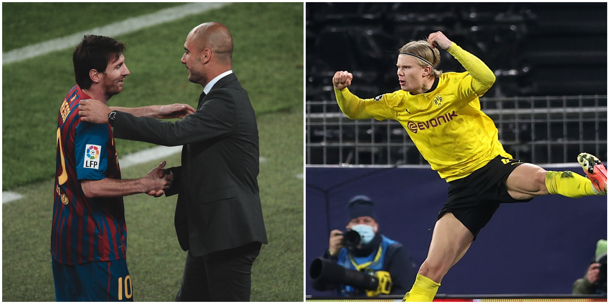 Haaland, Messi, Guardiola