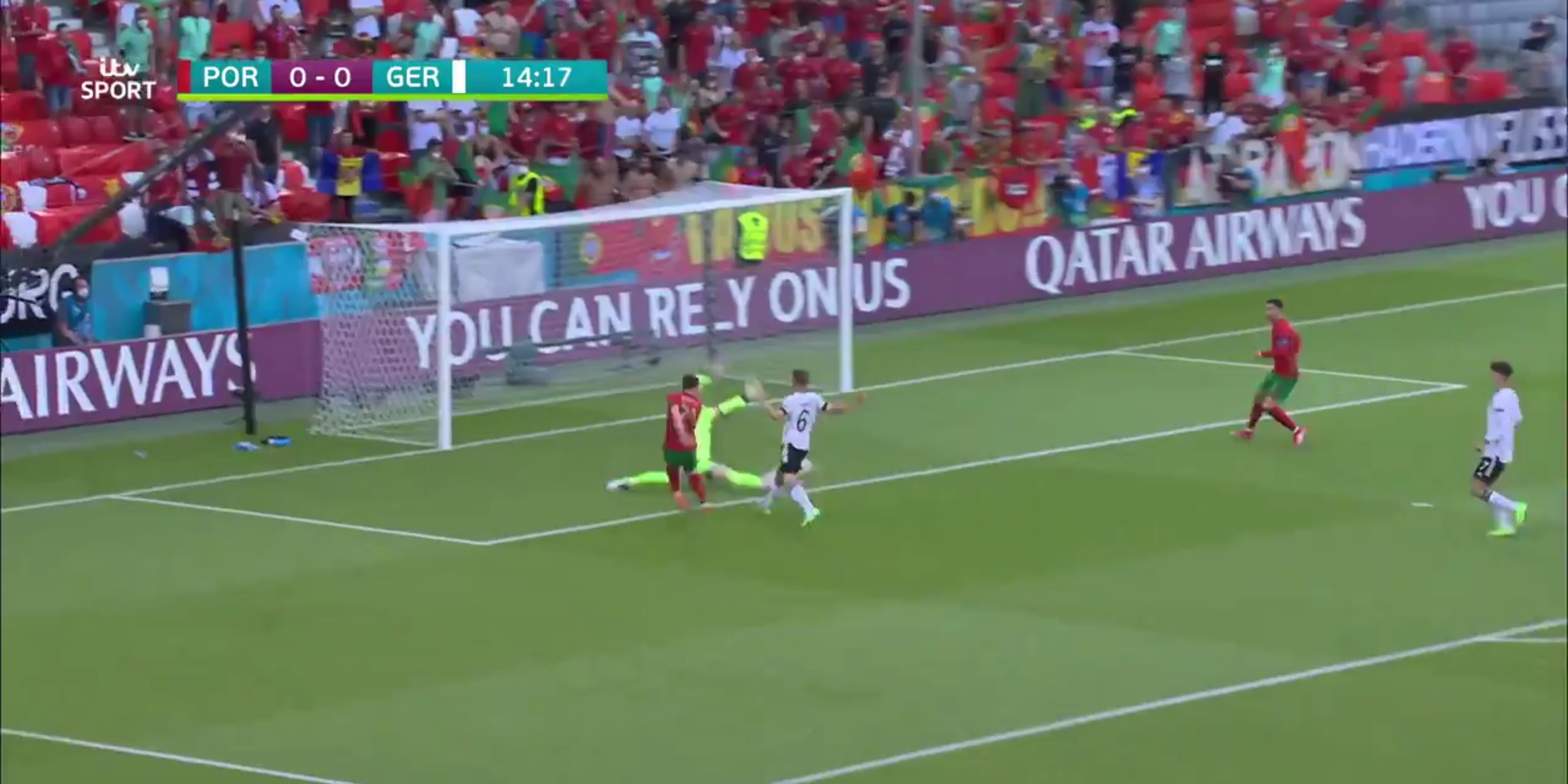 (Video) Jota puts it on a plate for Ronaldo after rapid Portugal counter-attack at Euro 2020