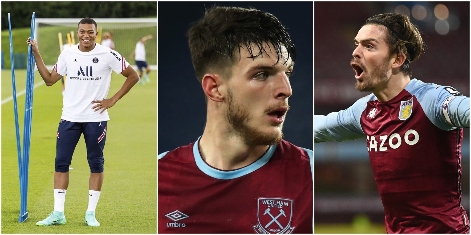 Rice, Grealish, Mbappe, Liverpool
