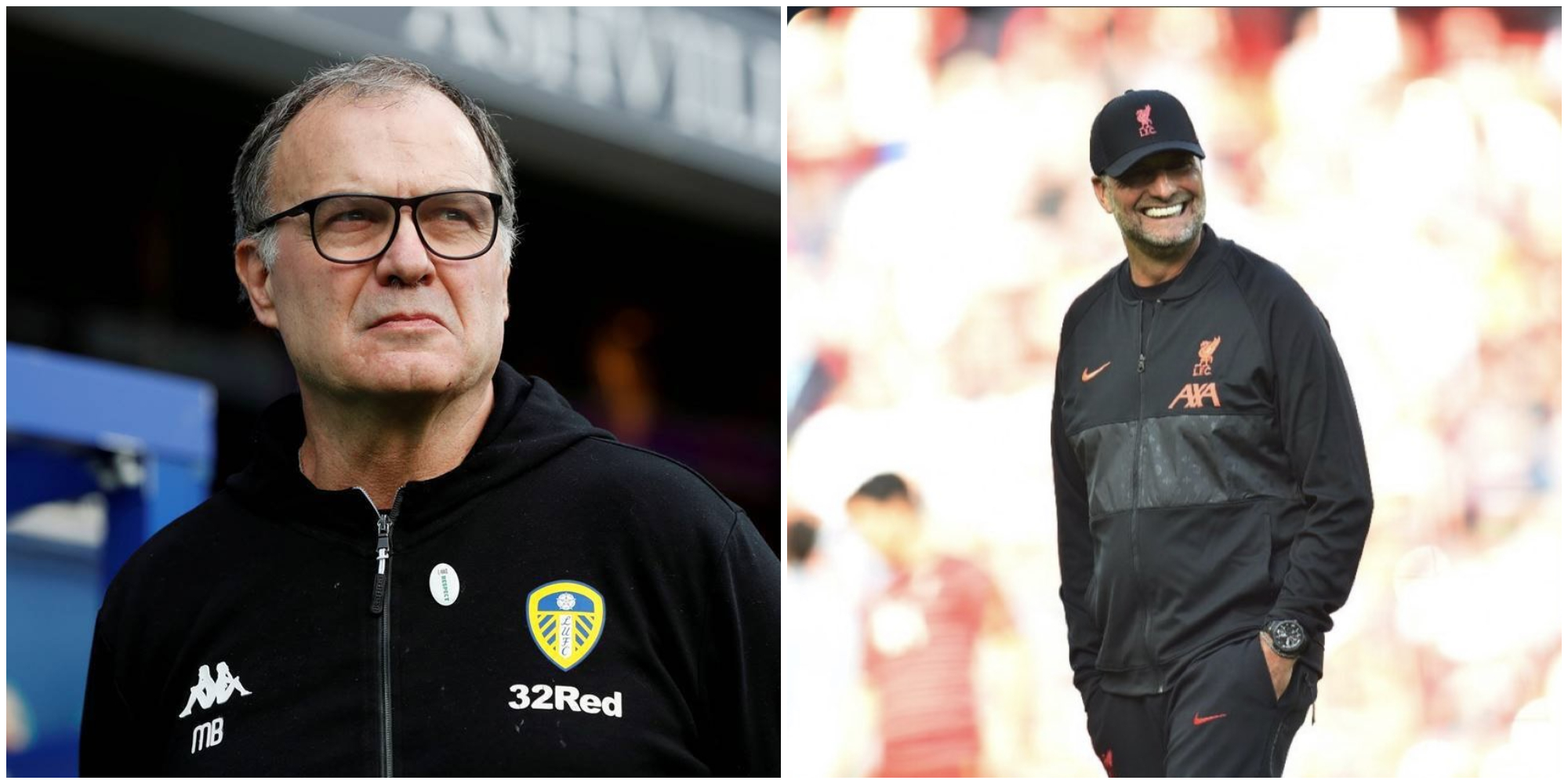 Klopp, Bielsa, Liverpool, Leeds