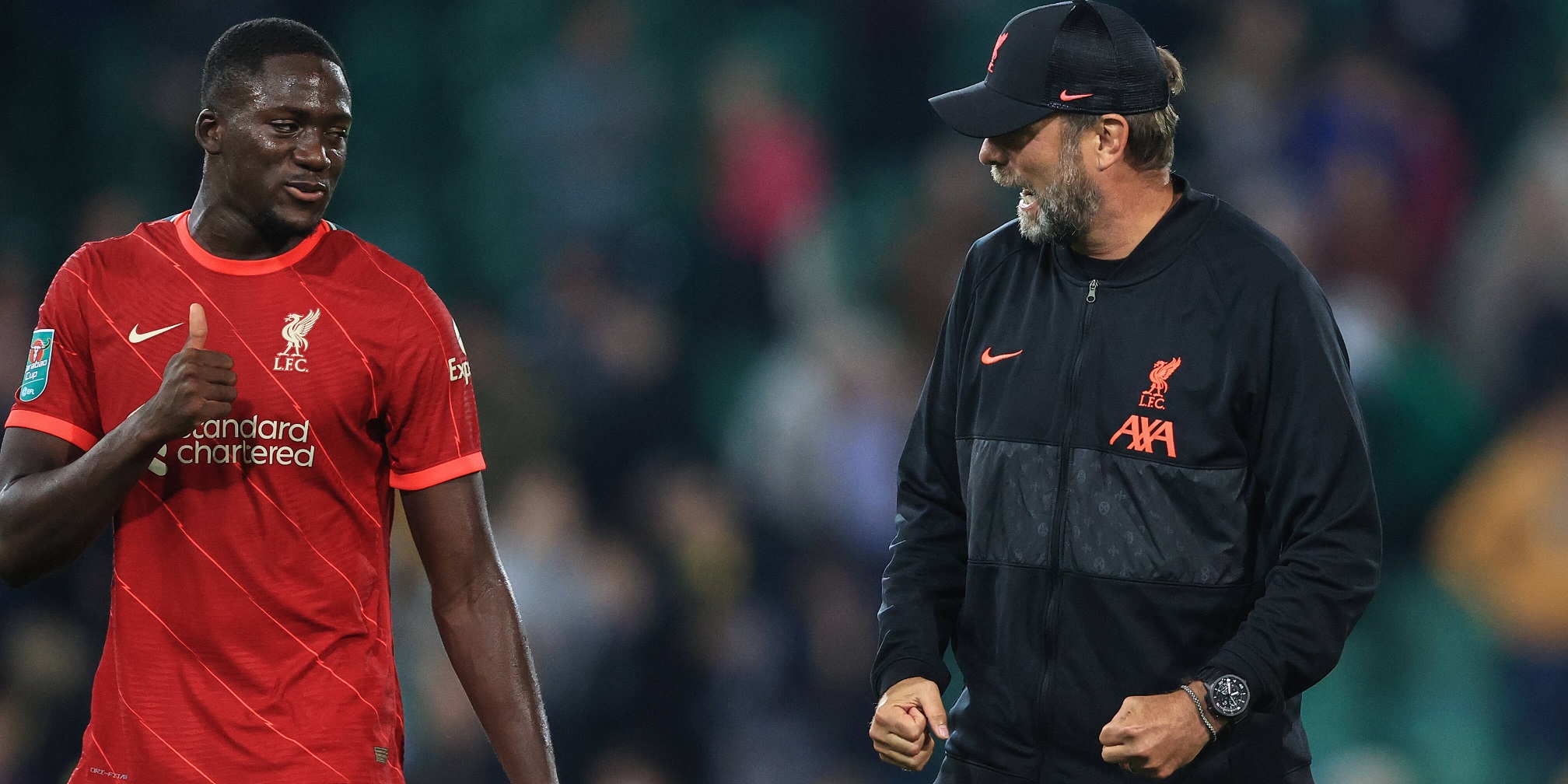 Konate, Van Dijk, Klopp