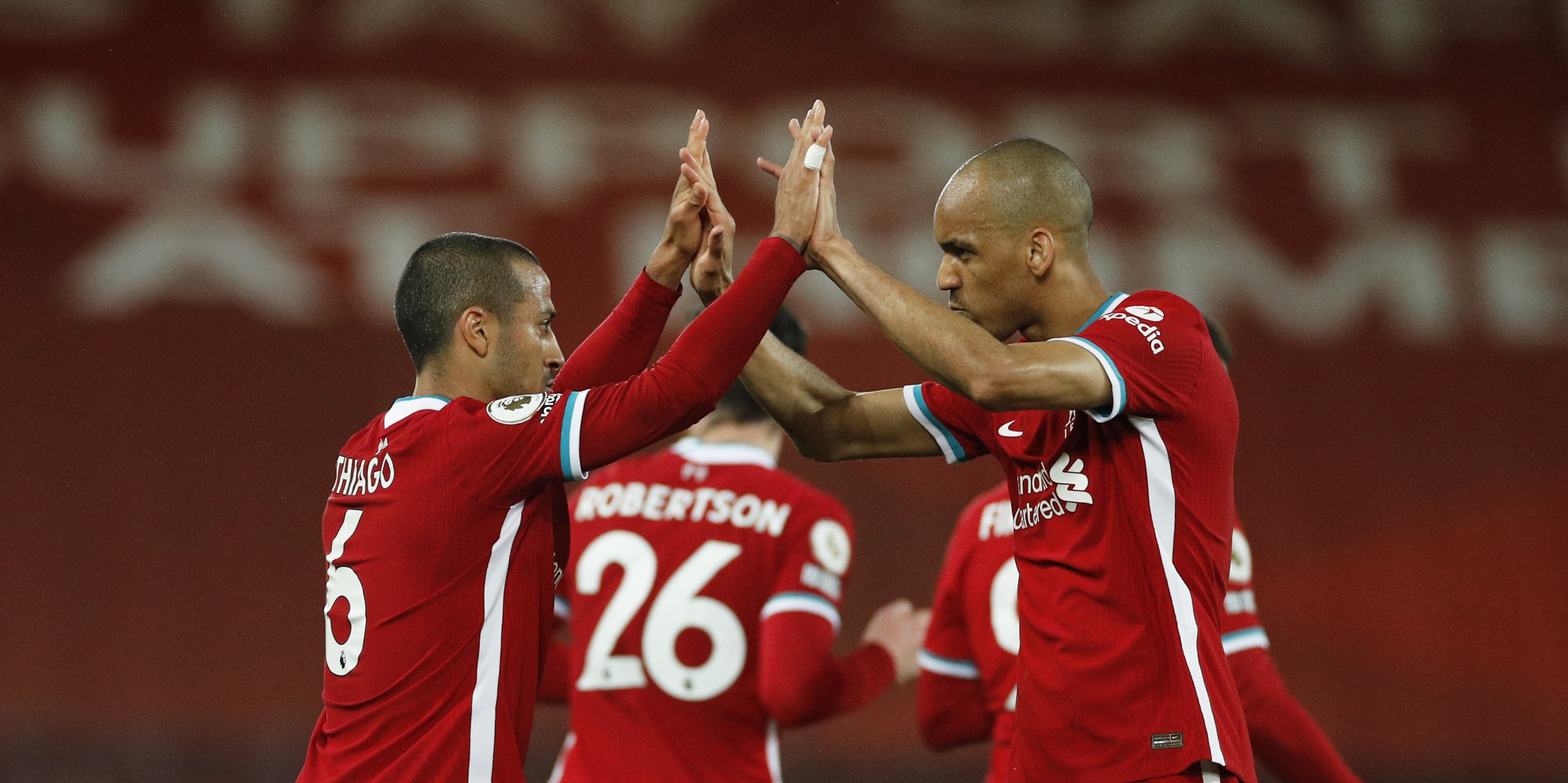 Thiago, Fabinho, Keita, Klopp