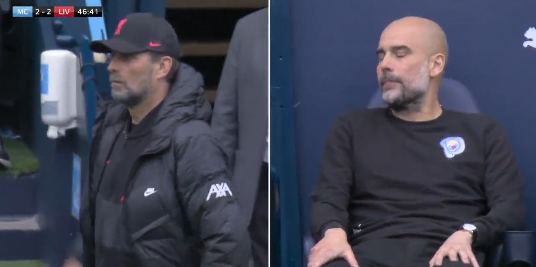 Klopp, Guardiola, Mane