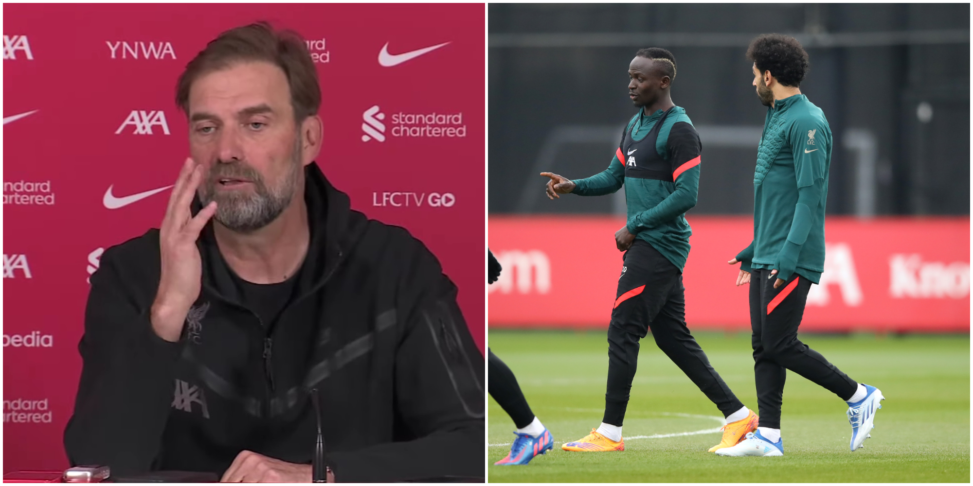 Salah, Mane, Klopp