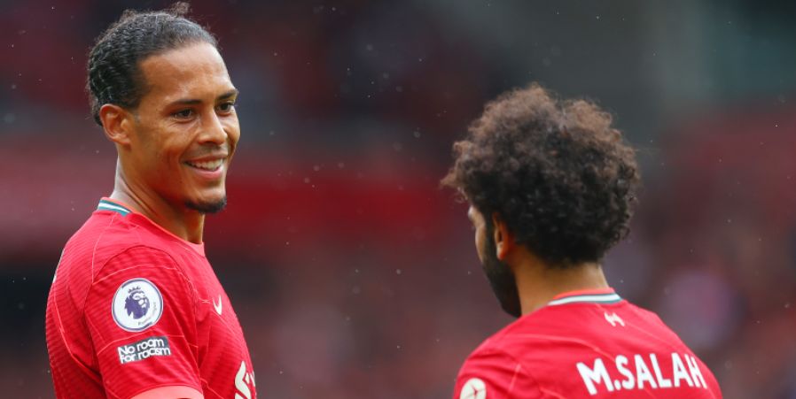Salah, van Dijk, Klopp