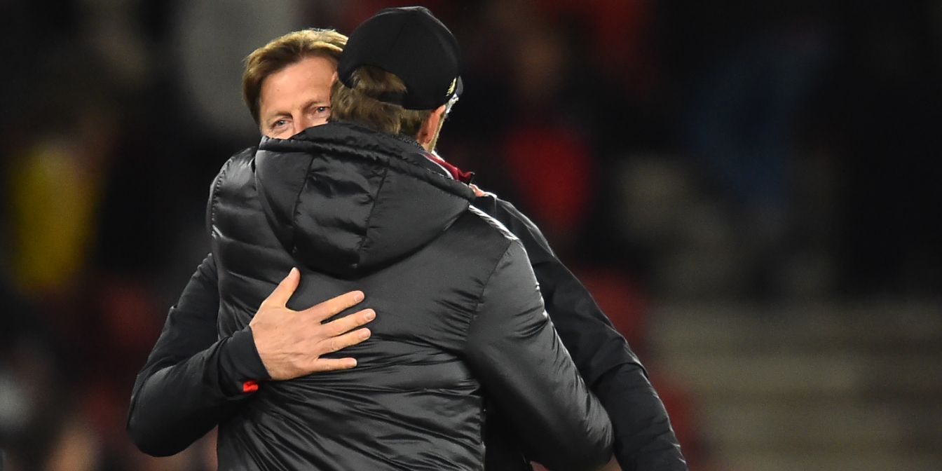 Hasenhuttl, Klopp, Liverpool, Southampton