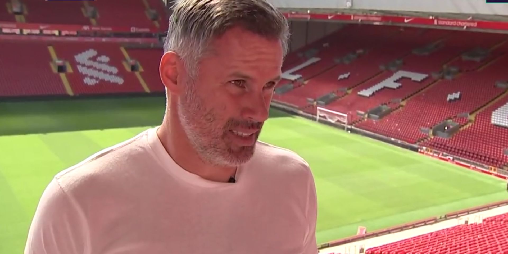 (Video) “That’s what Liverpool can’t do” – Jamie Carragher asks Liverpool not to panic sign a midfielder this summer