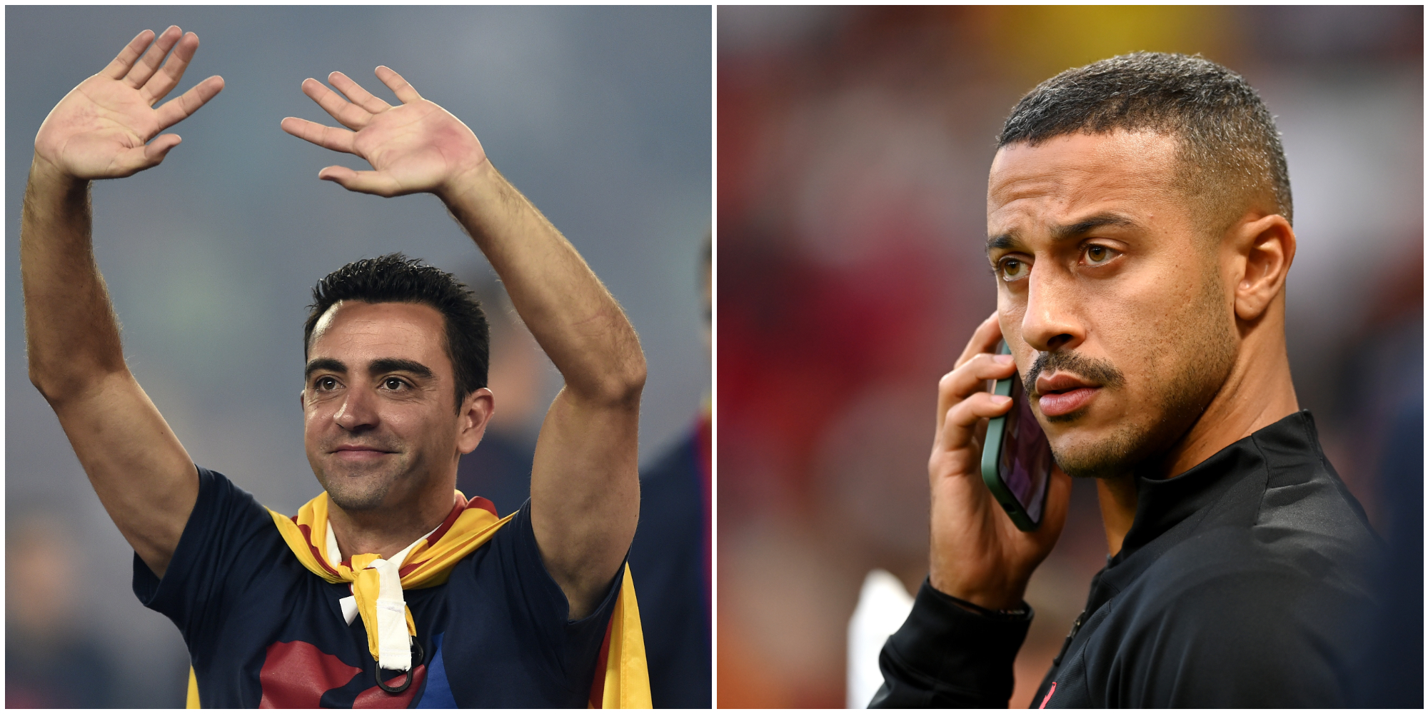 Xavi, Thiago, De Jong