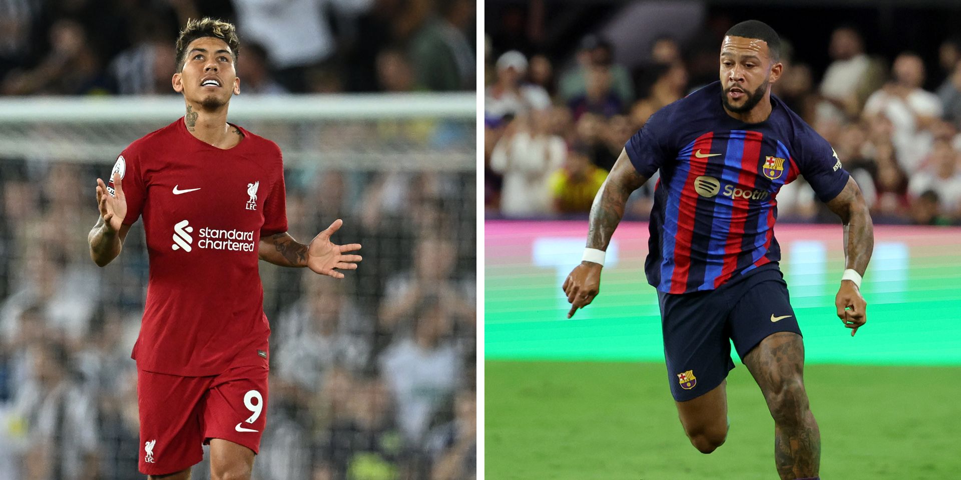 Liverpool, Barcelona, Firmino, Depay