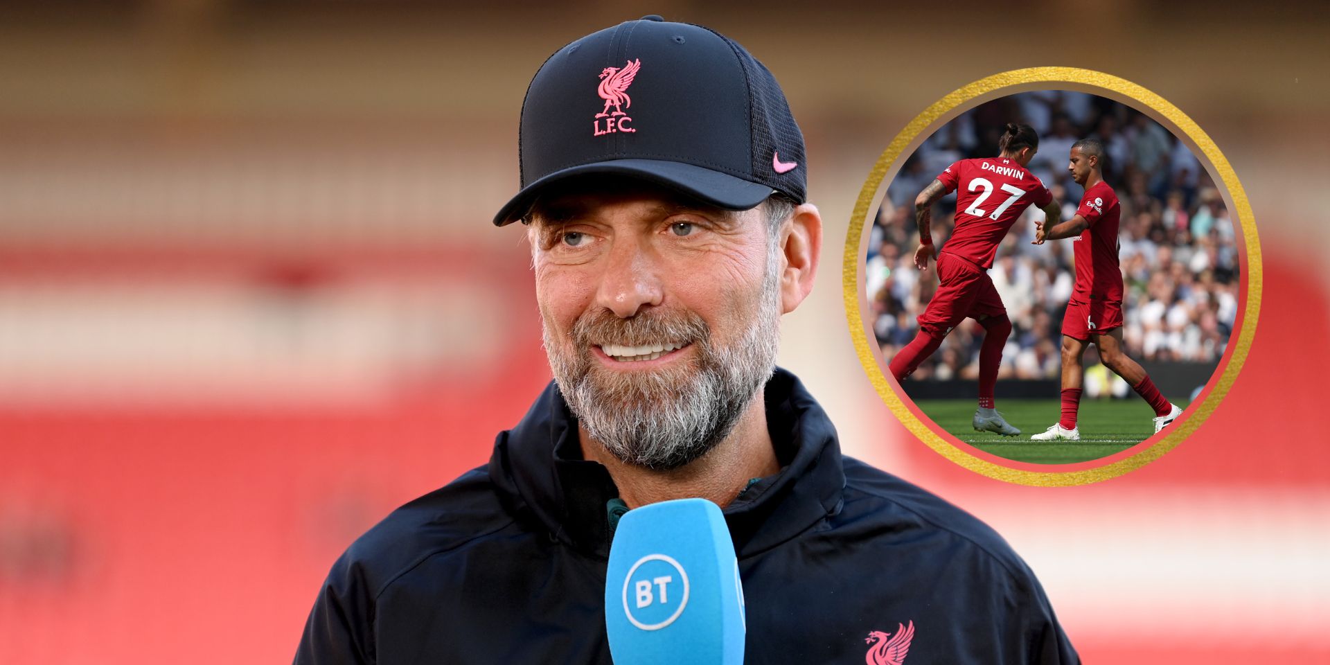 Klopp, Nunez, Thiago