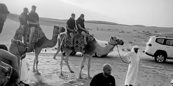 (Video) Adrian shares footage of Liverpool squad riding camels in Dubai desert
