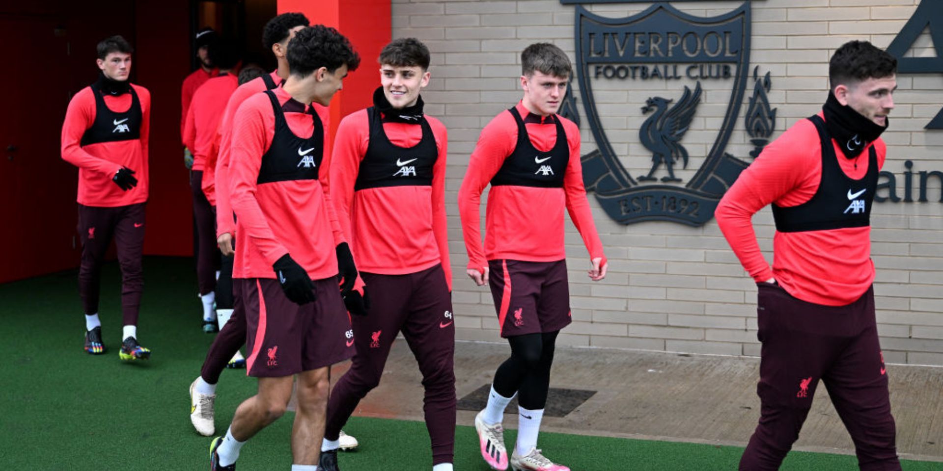 Lijnders, Klopp, Bajcetic, Clark, Doak
