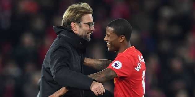 Klopp, Wijnaldum, Bascombe