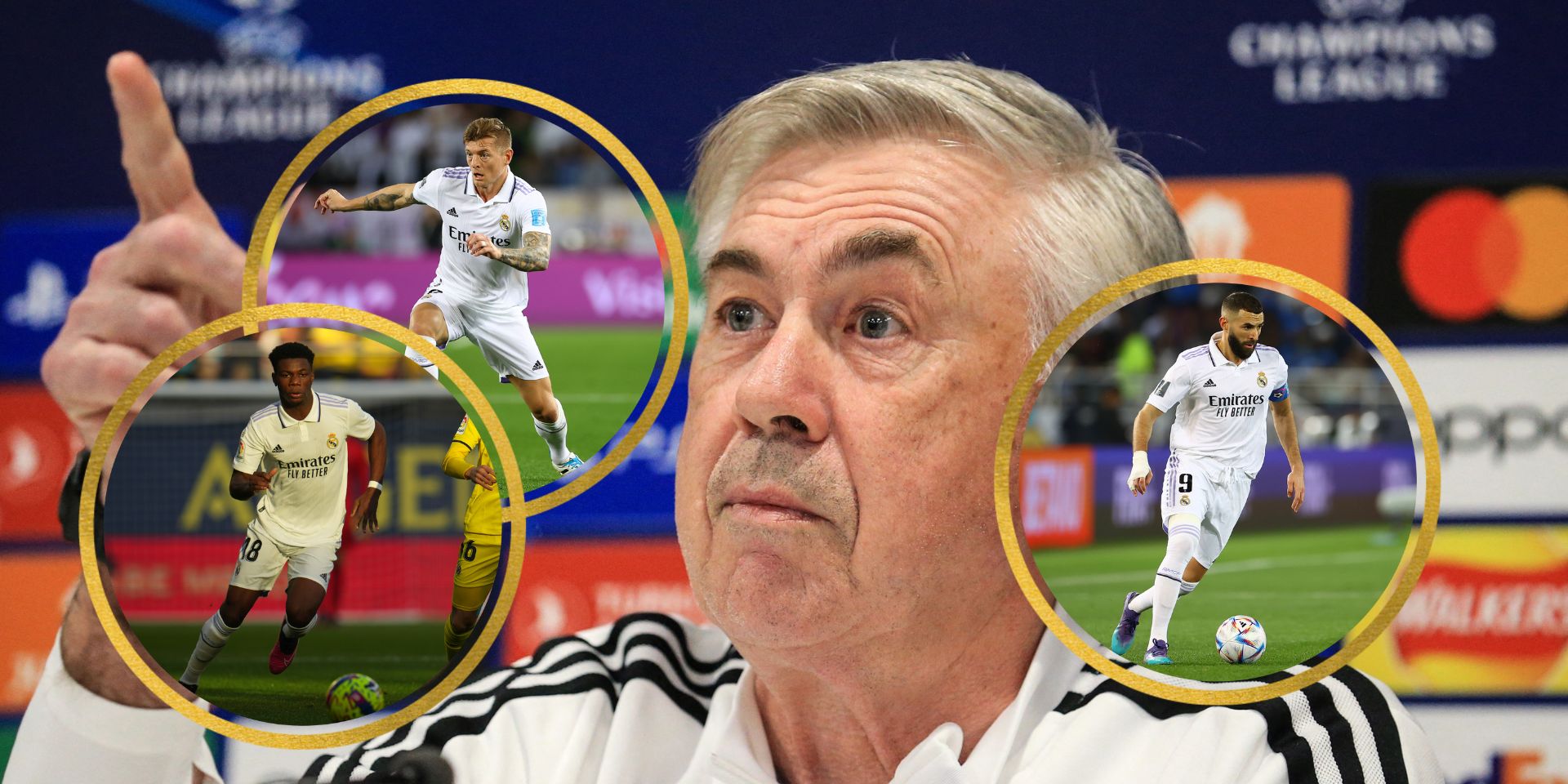 Ancelotti, Madrid, Benzema, Kroos, Aurelien Tchouameni
