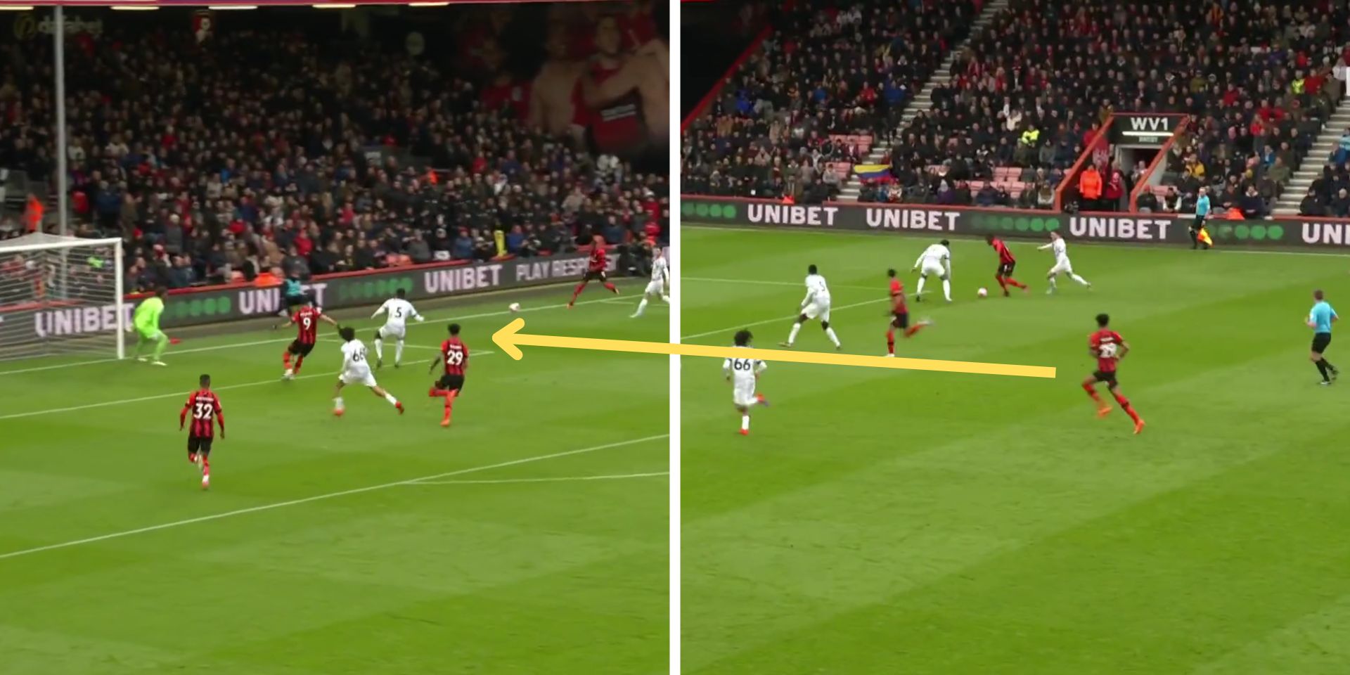 (Video) Woeful Liverpool marking as Billing opens the scoring at the Vitality Stadium