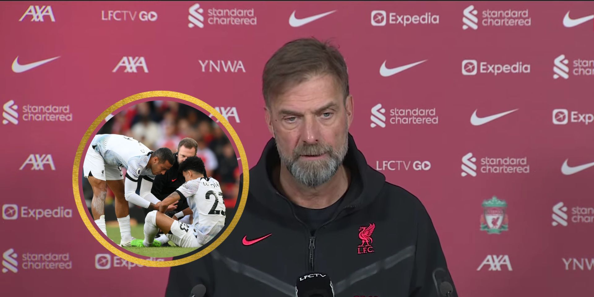Klopp, Diaz, Thiago, Gomez