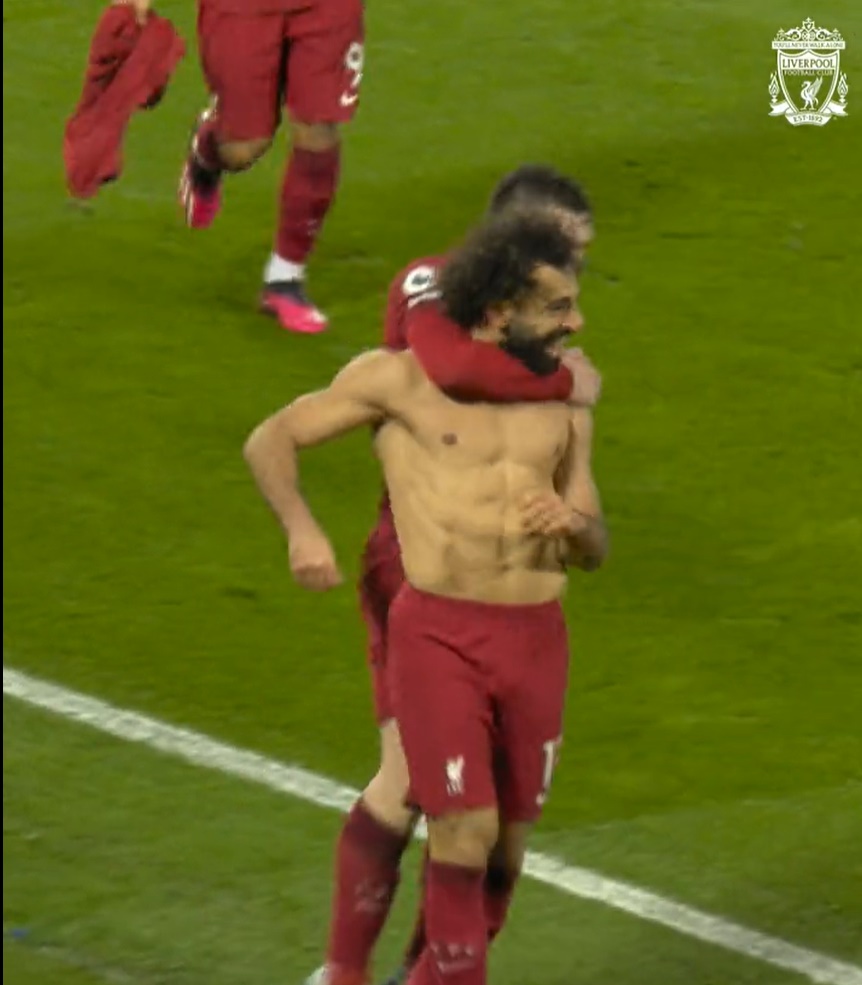 (Video) You may have missed what Bobby Firmino did in celebrations of Mo Salah goal