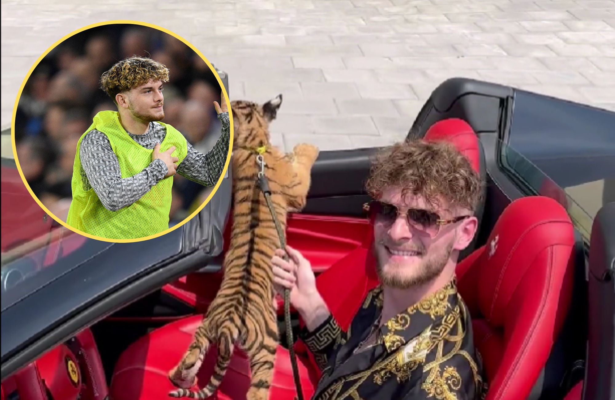 (Video) Liverpool fans do double-take at Harvey Elliott lookalike who bought tiger cub