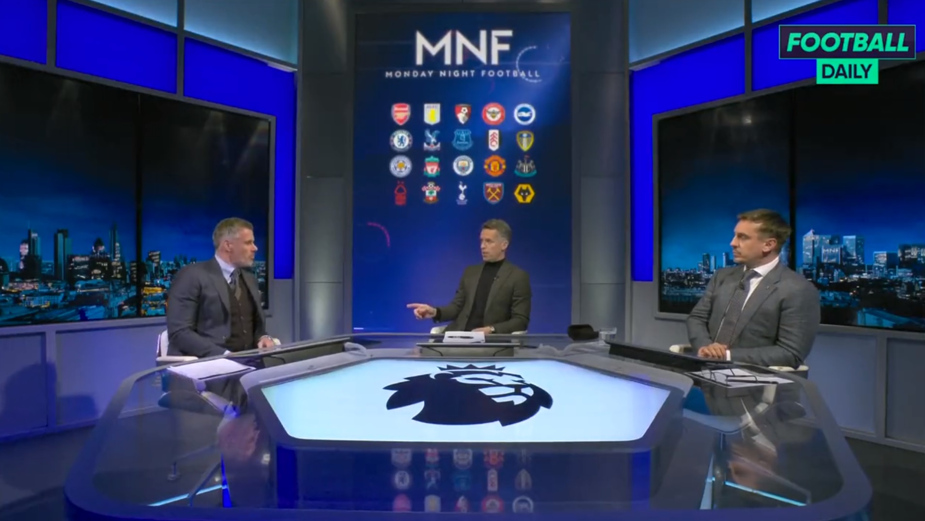 Gary Neville and Carragher had the same Liverpool opinion last night; Man Utd divides them