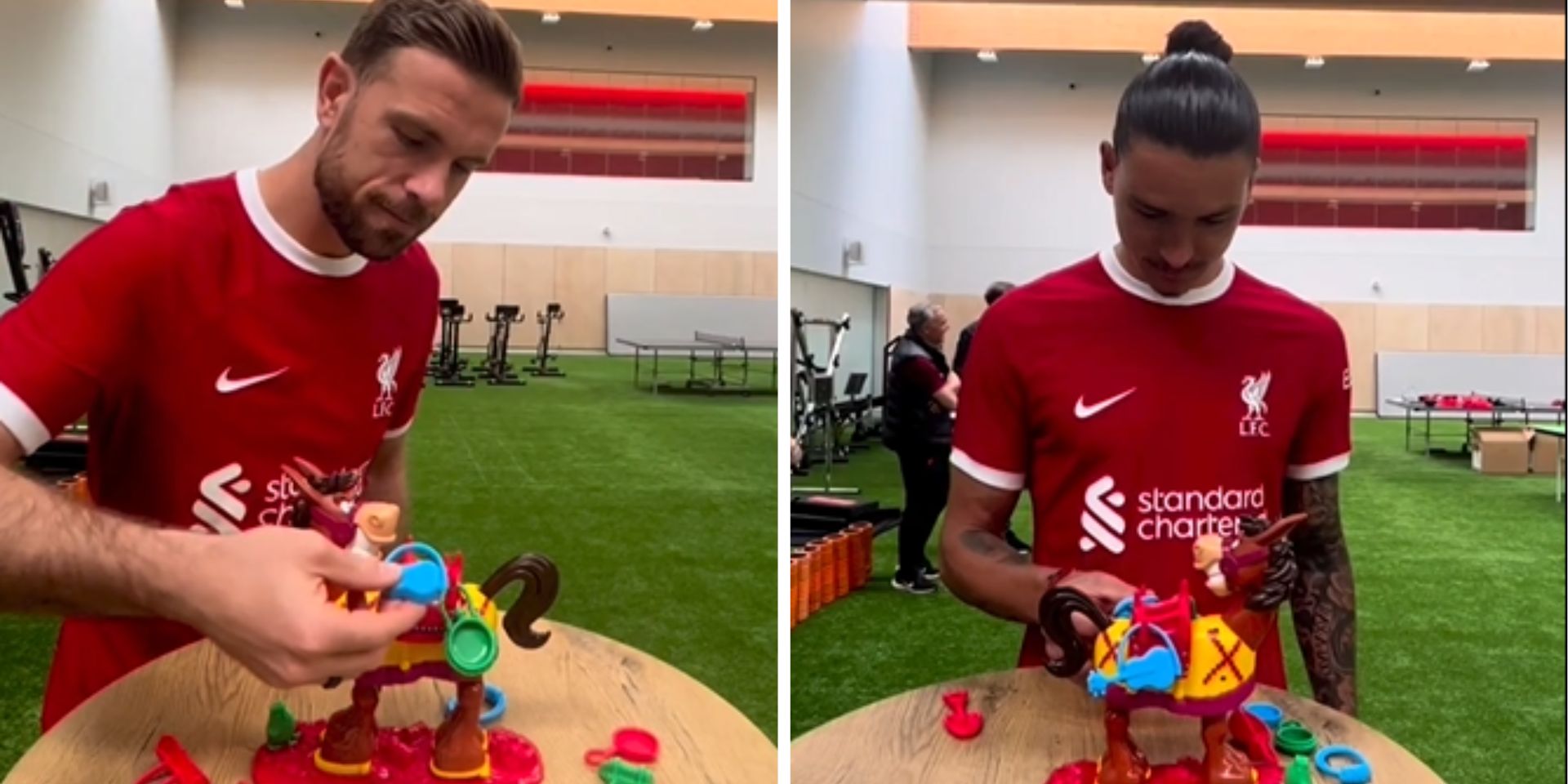 (Video) Watch the Liverpool squad hilariously tackle a game of ‘Buckaroo!’